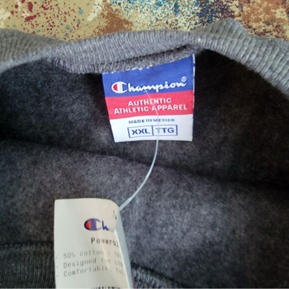 Champion Authentic Athletic Apparel Size XXL Gray Sweatshirt NWT - Picture 7 of 12